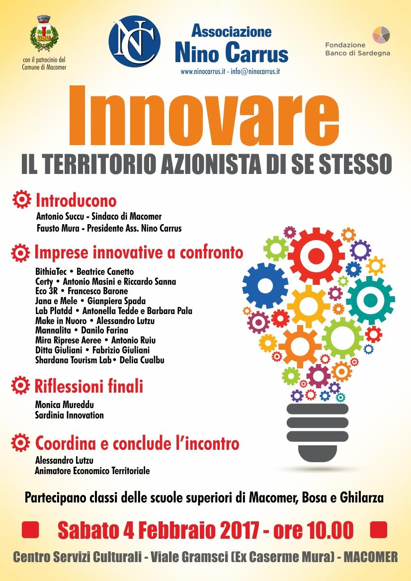Innovare: il territorio azionista di se stesso.